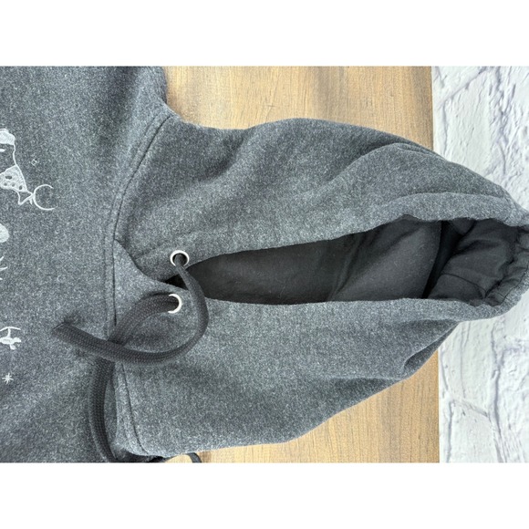 Ariat Women Charcoal Embroidered Gray Hoodie Sweatshirt Western Rodeo Cowgirl XL - Picture 7 of 10